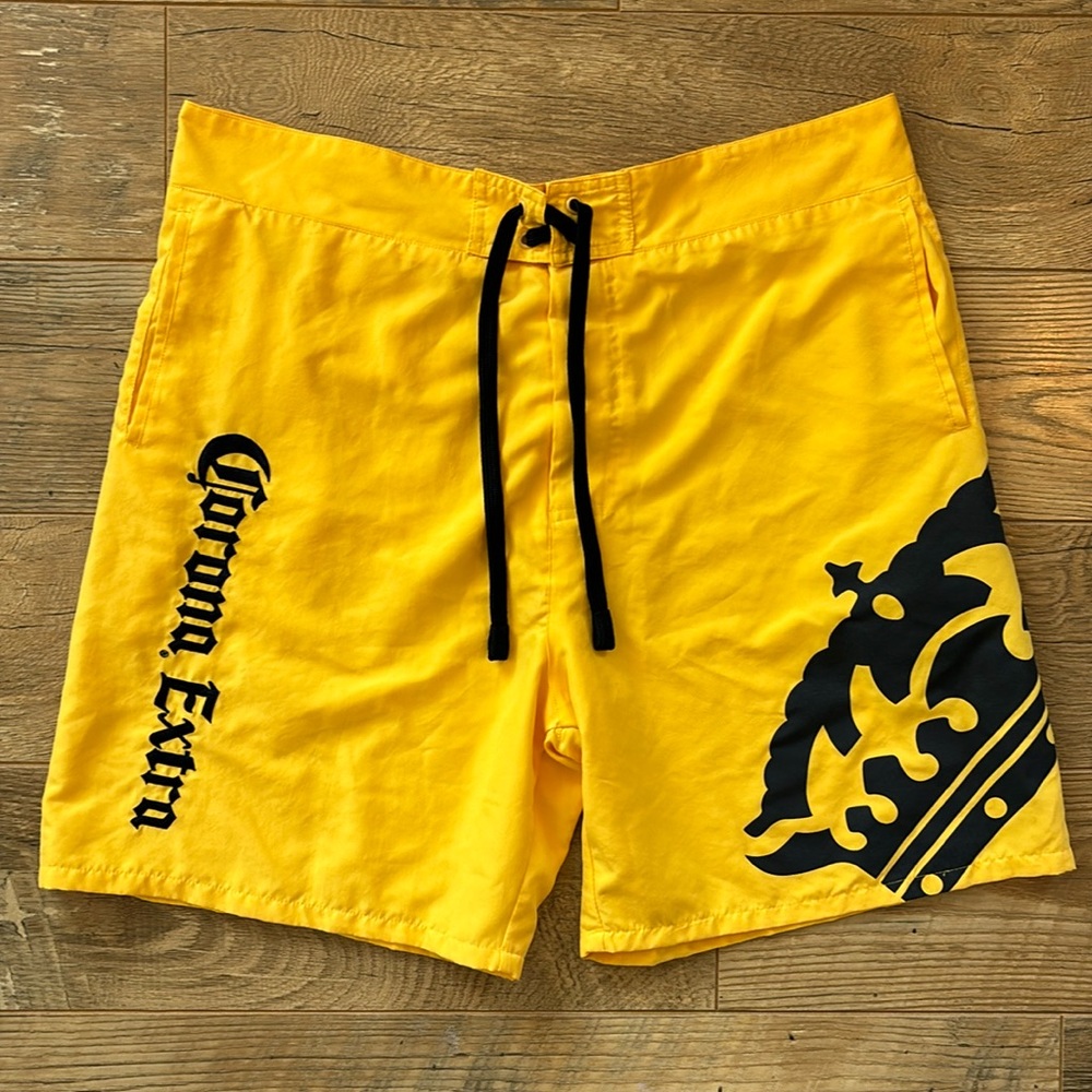 Calhoun Sportswear Corona Extra Yellow Men’s Board Shorts